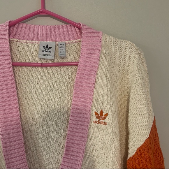 Adidas ADICOLOR 70S KNITTED CARDIGAN - Picture 4 of 5